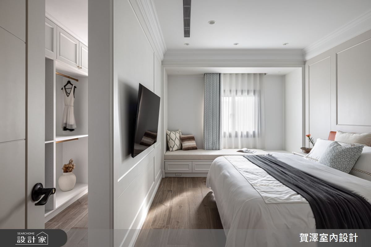 110坪新成屋(5年以下)＿混搭風臥室更衣間臥榻案例圖片＿賀澤室內設計＿賀澤_66之22