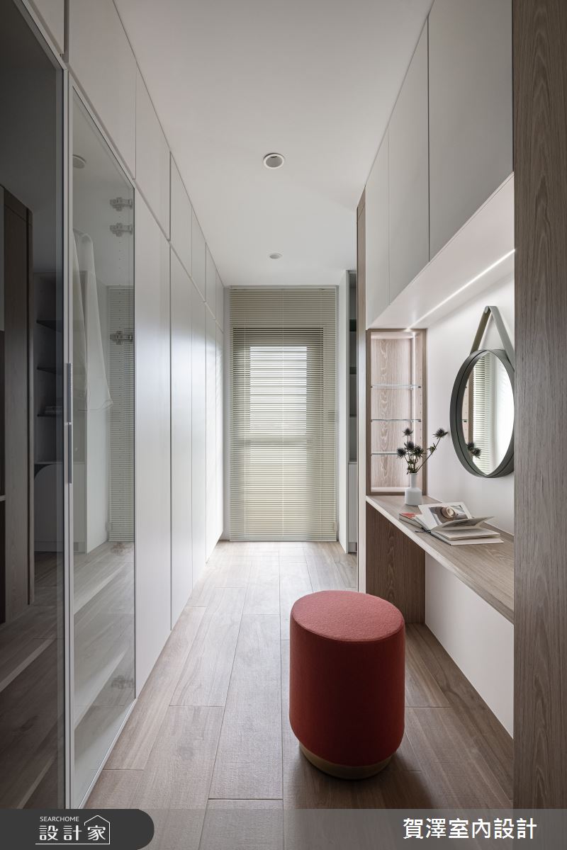 110坪新成屋(5年以下)＿混搭風更衣間案例圖片＿賀澤室內設計＿賀澤_66之33