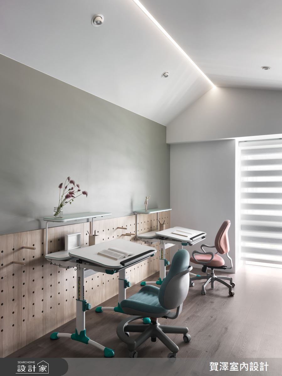60坪中古屋(5~15年)＿北歐風書房多功能室案例圖片＿賀澤室內設計＿賀澤_69之23