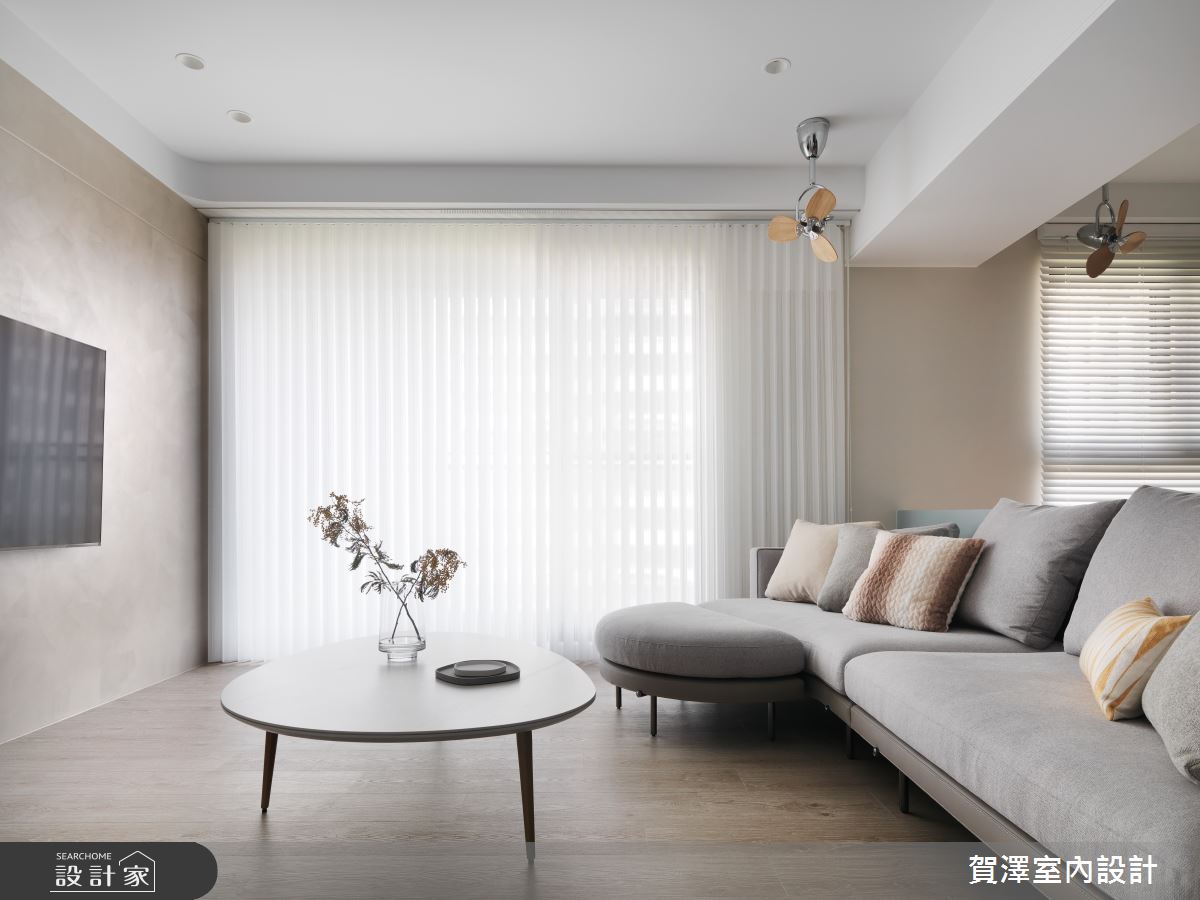 35坪預售屋＿混搭風客廳案例圖片＿賀澤室內設計＿賀澤_70之10