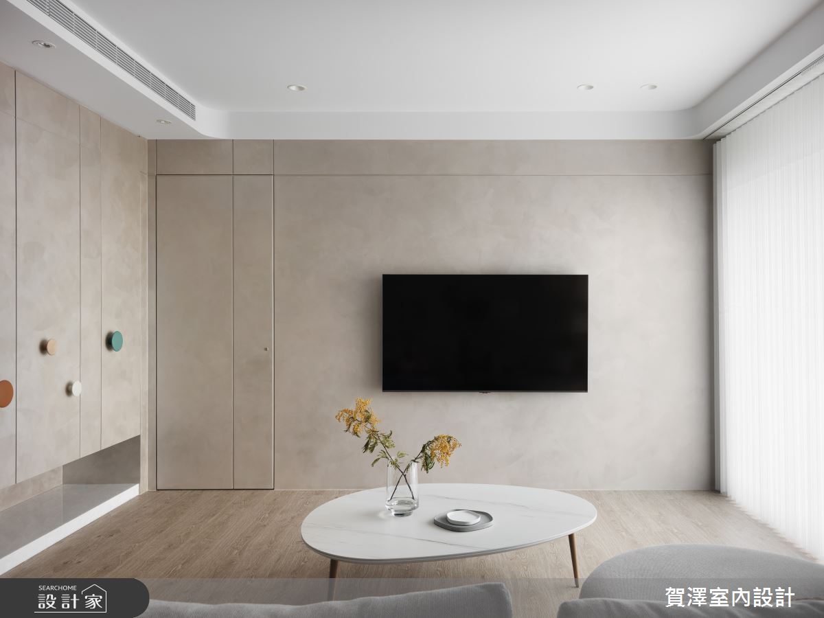 35坪預售屋＿混搭風客廳案例圖片＿賀澤室內設計＿賀澤_70之13