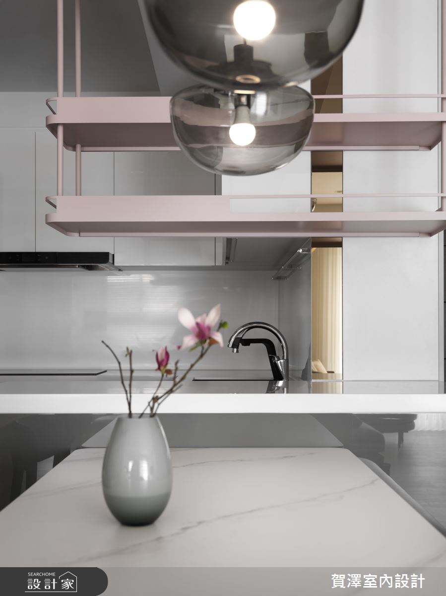 35坪預售屋＿混搭風餐廳廚房中島案例圖片＿賀澤室內設計＿賀澤_70之8