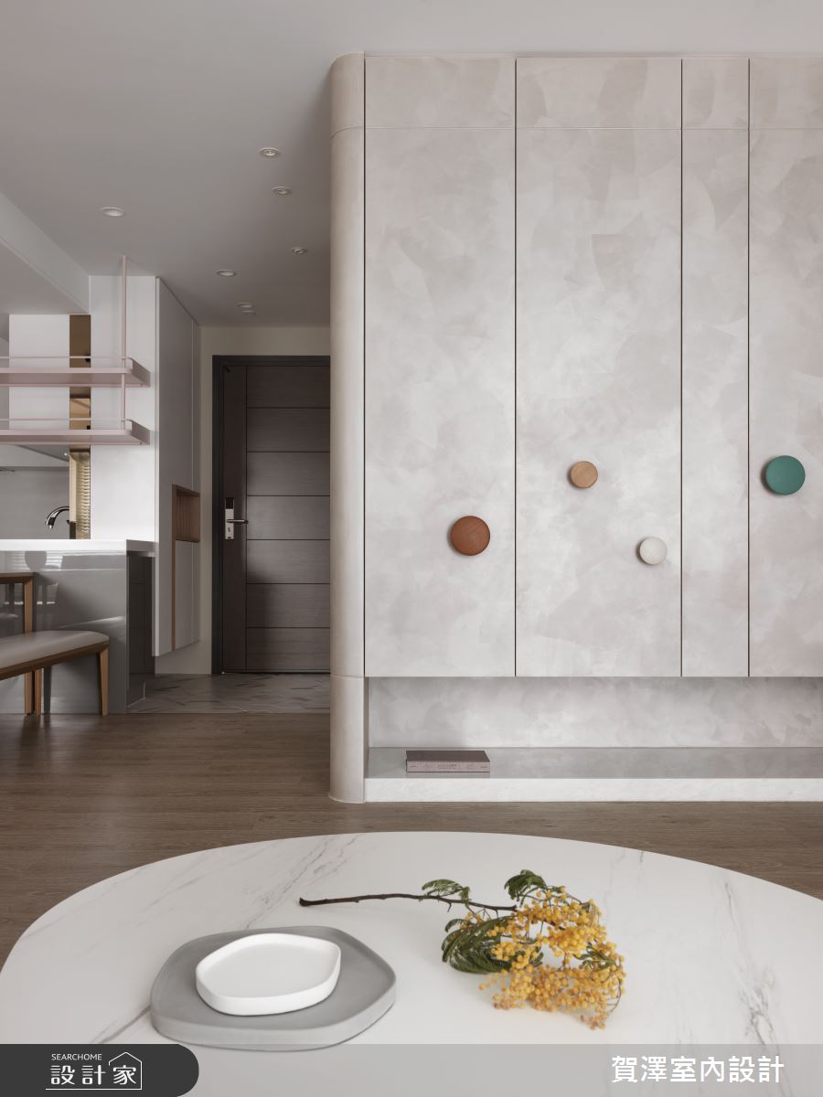 35坪預售屋＿混搭風玄關客廳餐廳中島案例圖片＿賀澤室內設計＿賀澤_70之5