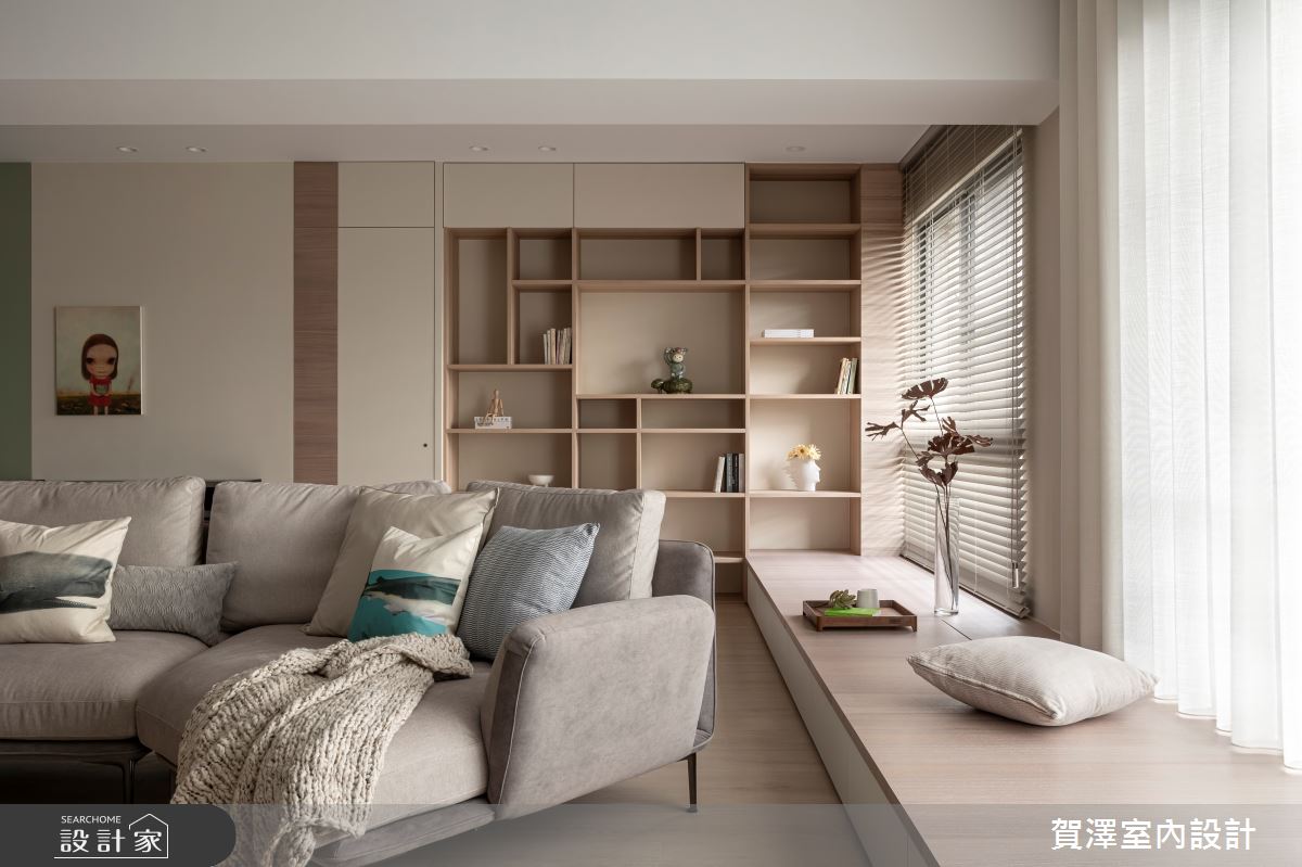 中古屋(5~15年)＿混搭風客廳臥榻案例圖片＿賀澤室內設計＿賀澤_72之12