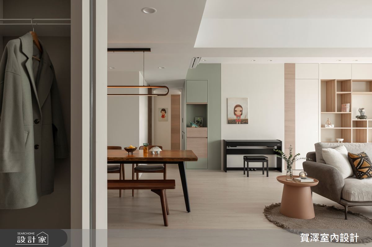 中古屋(5~15年)＿混搭風玄關客廳餐廳案例圖片＿賀澤室內設計＿賀澤_72之4