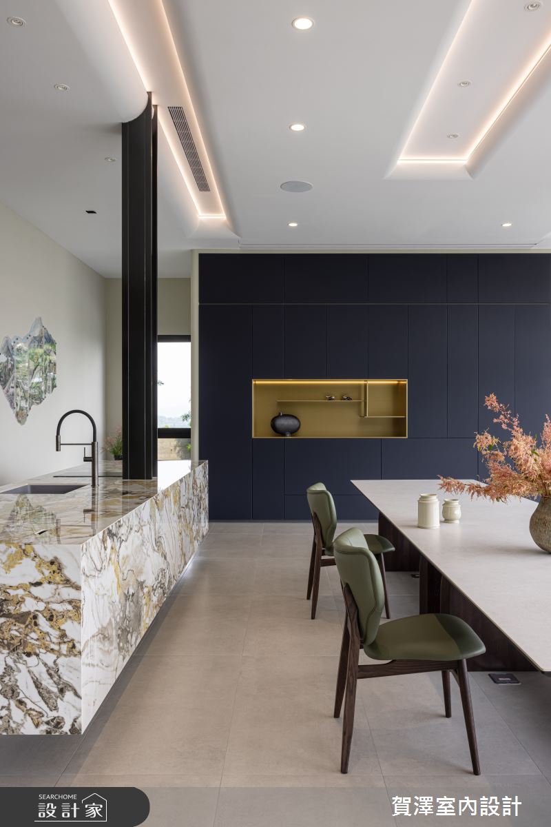 毛胚屋＿現代風餐廳中島案例圖片＿賀澤室內設計＿賀澤_74之10