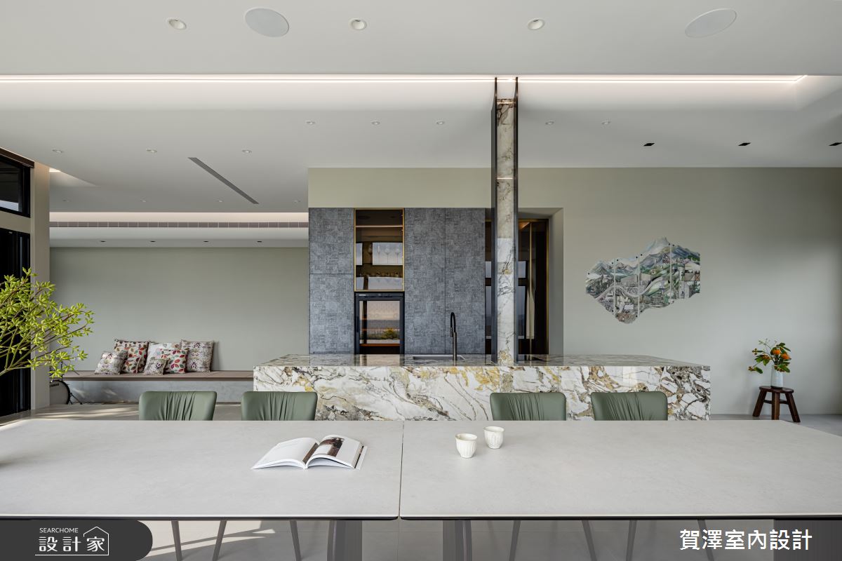 毛胚屋＿現代風餐廳中島案例圖片＿賀澤室內設計＿賀澤_74之26