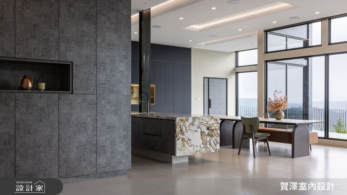 毛胚屋＿現代風餐廳中島案例圖片＿賀澤室內設計＿賀澤_74之22