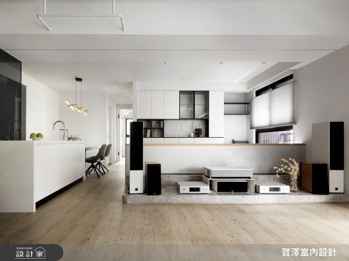 預售屋＿現代風客廳餐廳中島案例圖片＿賀澤室內設計＿賀澤_75之11