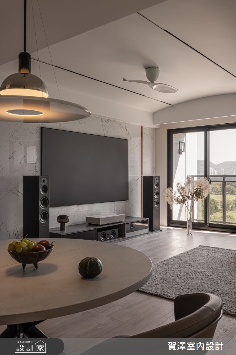 32坪新成屋(5年以下)＿現代簡約風客廳餐廳案例圖片＿賀澤室內設計＿賀澤_81之9