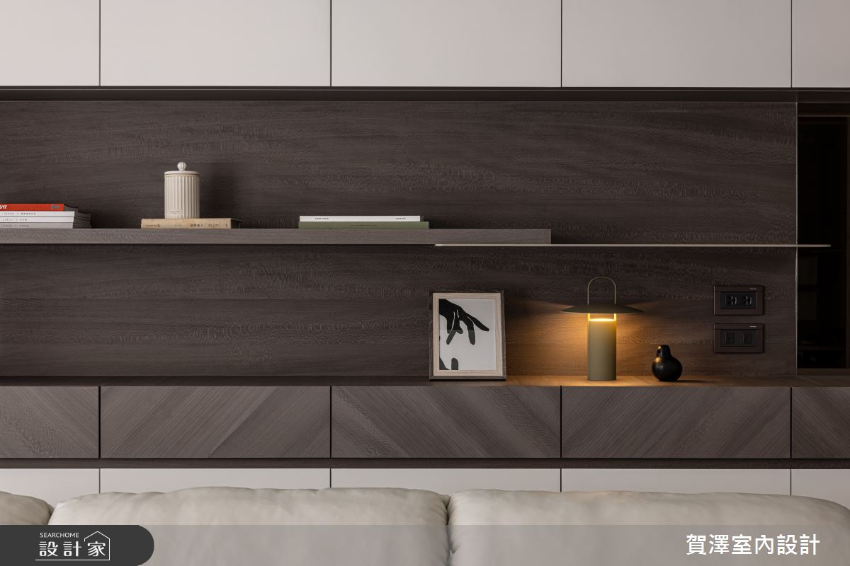 32坪新成屋(5年以下)＿現代簡約風客廳案例圖片＿賀澤室內設計＿賀澤_81之16