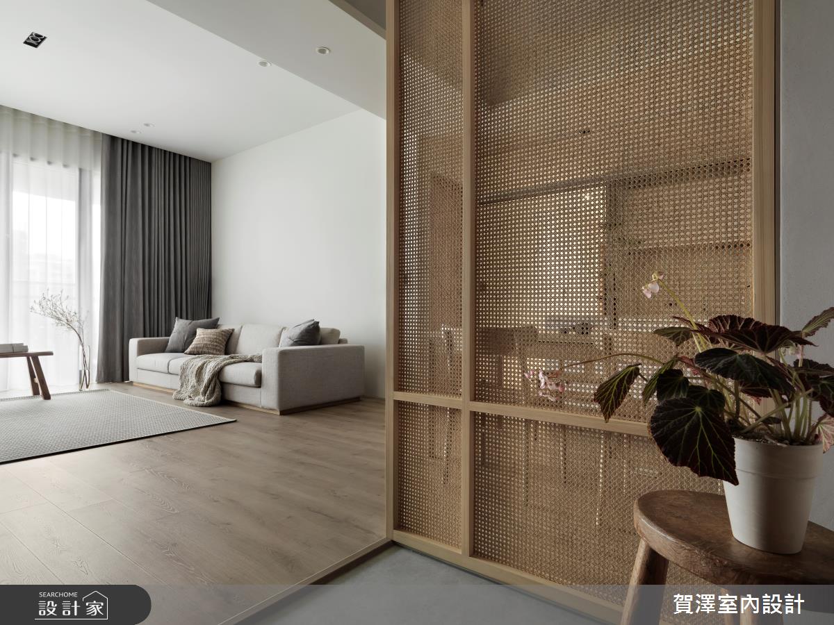 40坪新成屋(5年以下)＿Japandi風玄關客廳案例圖片＿賀澤室內設計＿賀澤_83之4