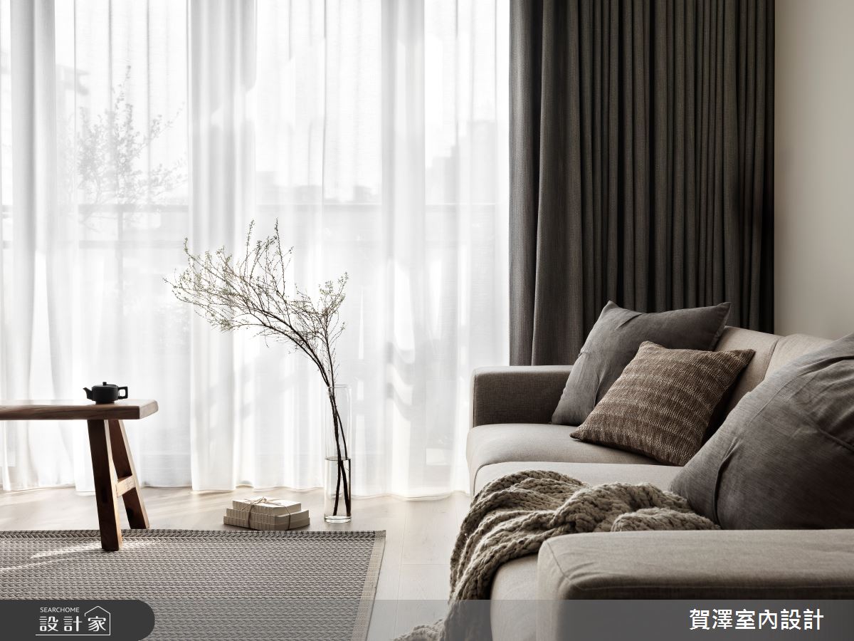 40坪新成屋(5年以下)＿Japandi風客廳案例圖片＿賀澤室內設計＿賀澤_83之11
