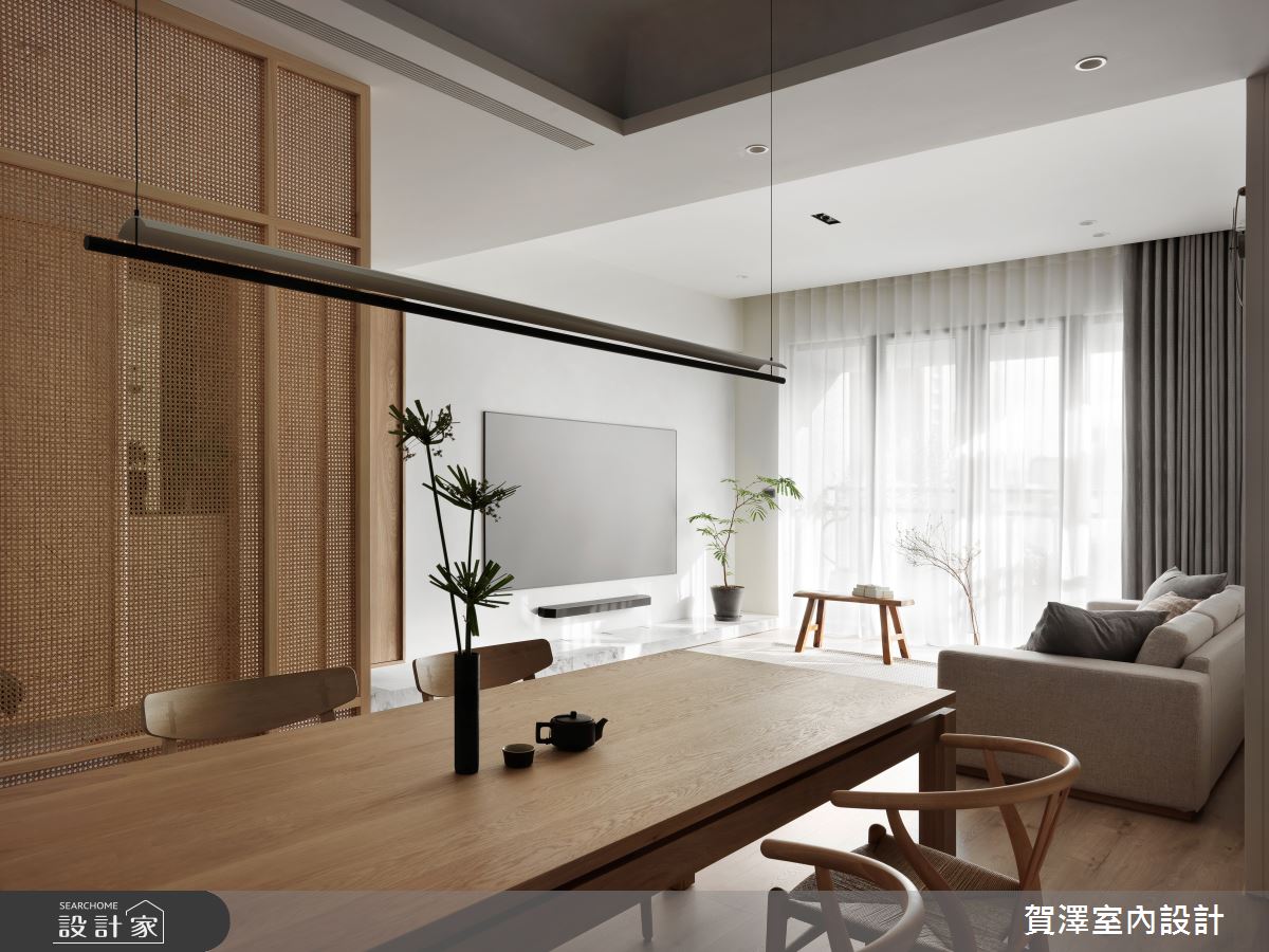 40坪新成屋(5年以下)＿Japandi風客廳餐廳案例圖片＿賀澤室內設計＿賀澤_83之14