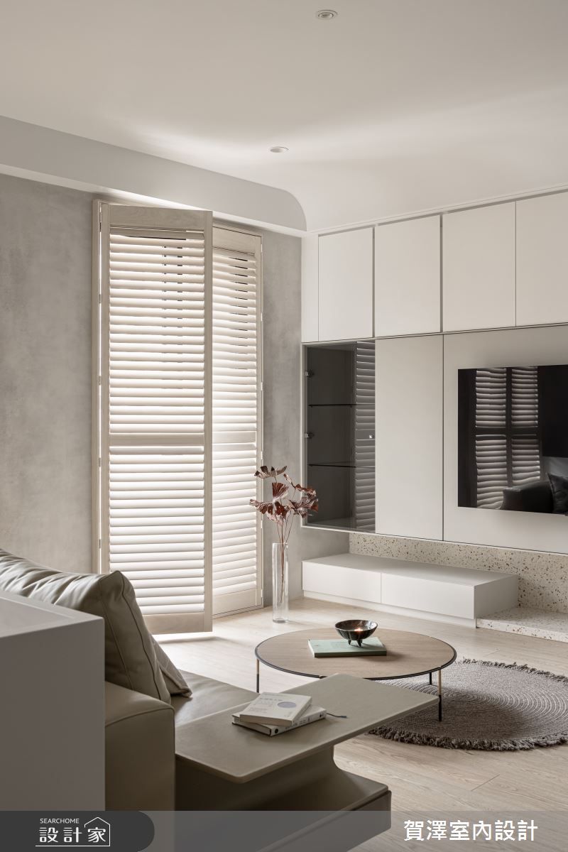 29坪新成屋(5年以下)＿簡約風客廳案例圖片＿賀澤室內設計＿賀澤_84之5