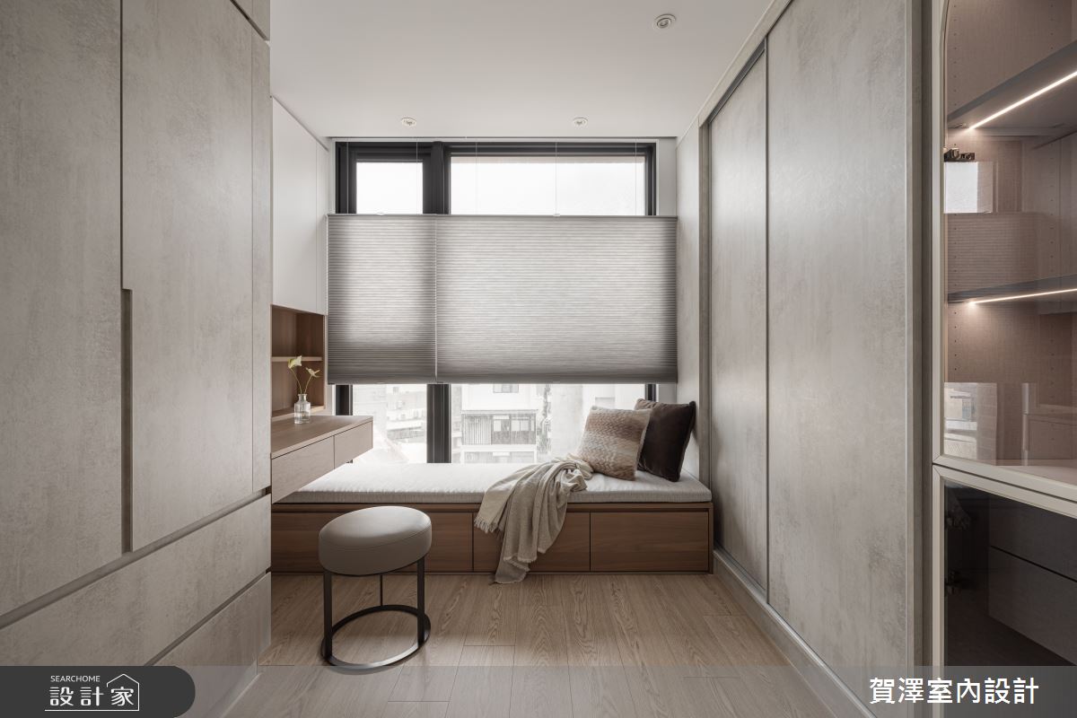 29坪新成屋(5年以下)＿簡約風更衣間臥榻案例圖片＿賀澤室內設計＿賀澤_84之52