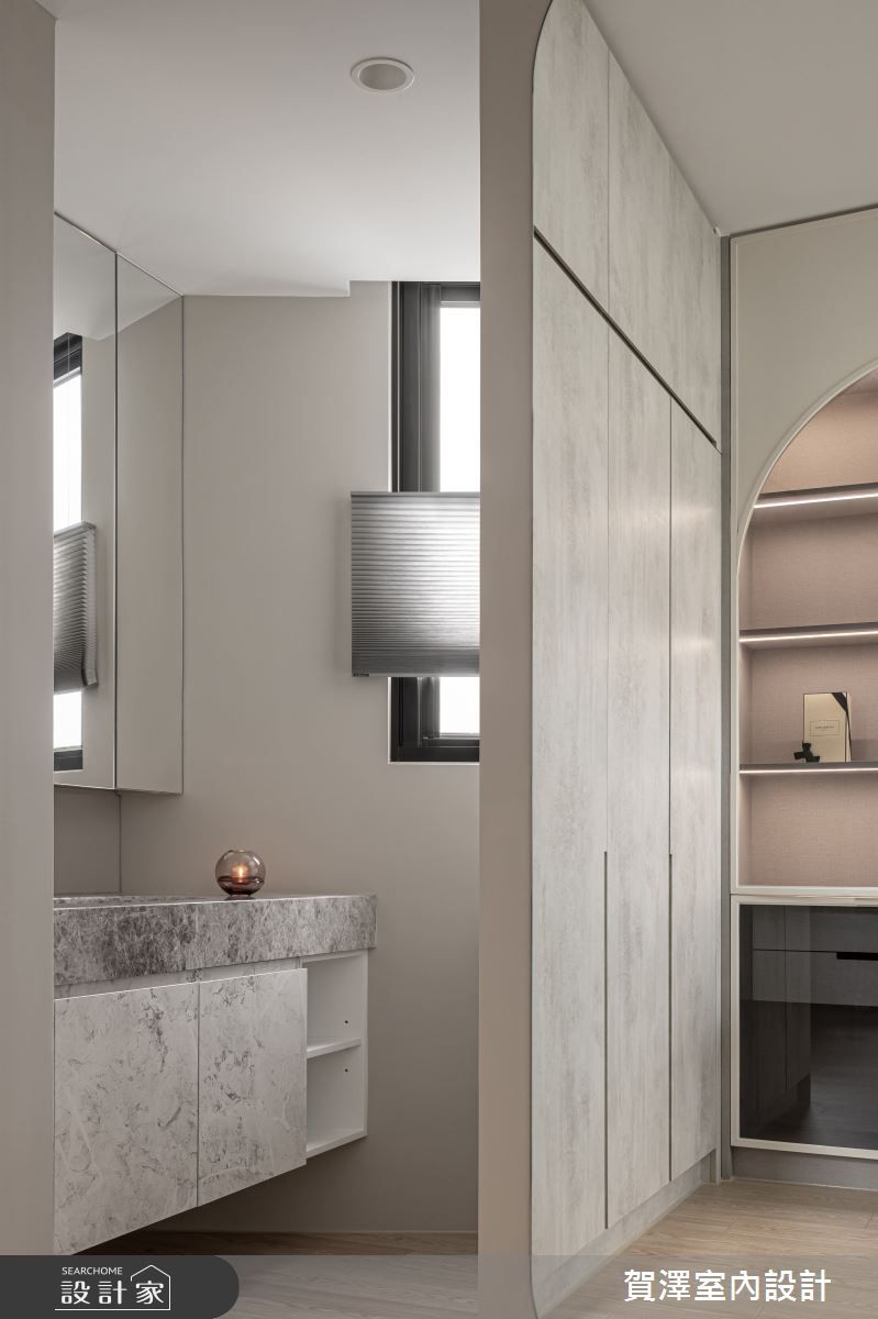 29坪新成屋(5年以下)＿簡約風更衣間浴室案例圖片＿賀澤室內設計＿賀澤_84之19
