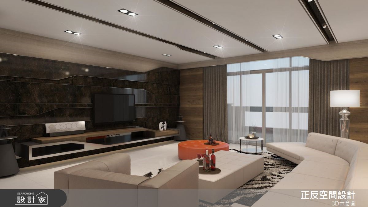 166坪新成屋(5年以下)＿現代風客廳案例圖片＿正反空間設計有限公司＿正反_01之7