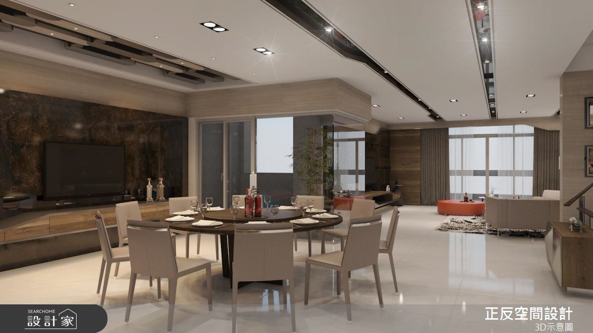 166坪新成屋(5年以下)＿現代風餐廳案例圖片＿正反空間設計有限公司＿正反_01之10