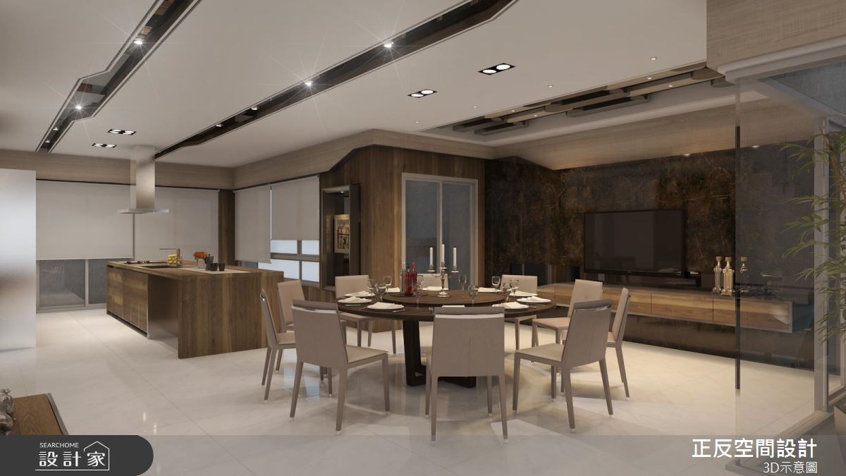 166坪新成屋(5年以下)＿現代風餐廳案例圖片＿正反空間設計有限公司＿正反_01之11
