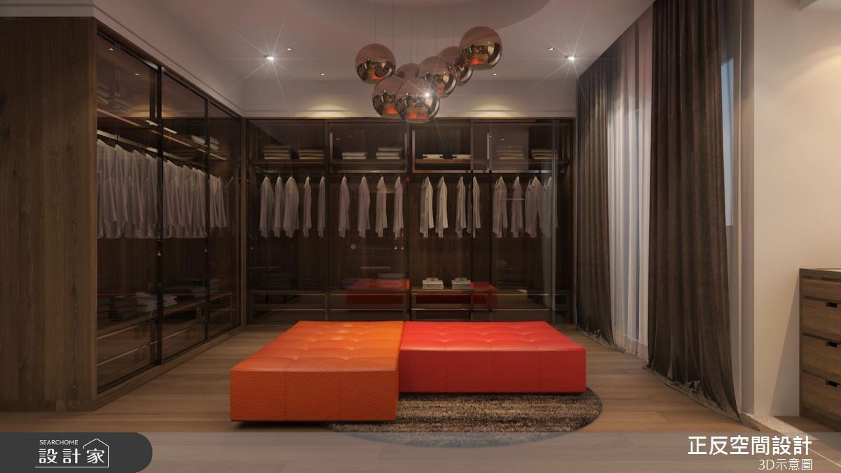 166坪新成屋(5年以下)＿現代風更衣間案例圖片＿正反空間設計有限公司＿正反_01之19
