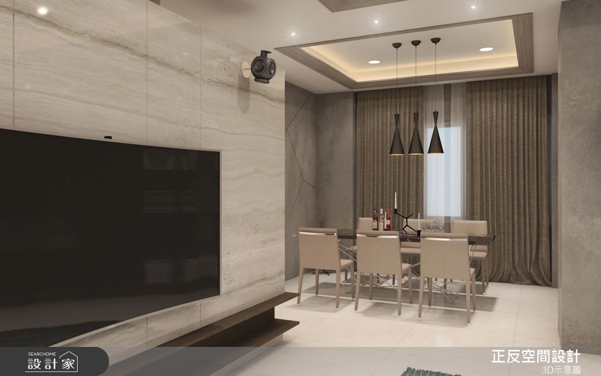 40坪新成屋(5年以下)＿現代風餐廳案例圖片＿正反空間設計有限公司＿正反_02之4