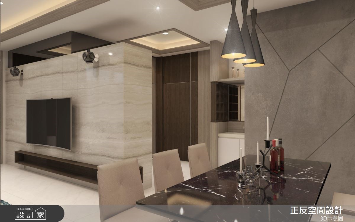 40坪新成屋(5年以下)＿現代風餐廳案例圖片＿正反空間設計有限公司＿正反_02之5