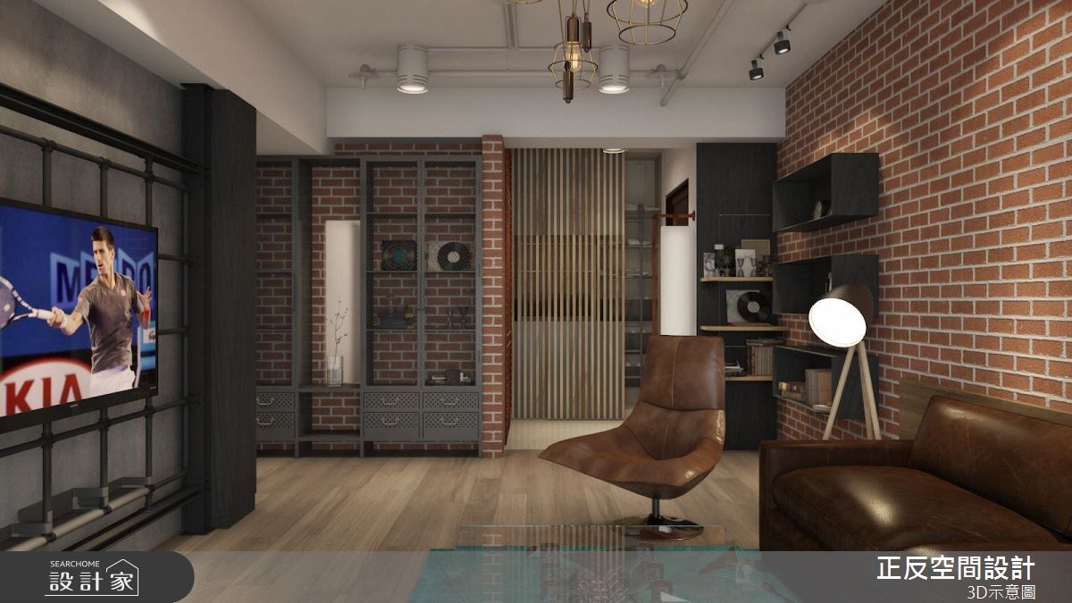 40坪新成屋(5年以下)＿工業風客廳案例圖片＿正反空間設計有限公司＿正反_03之1