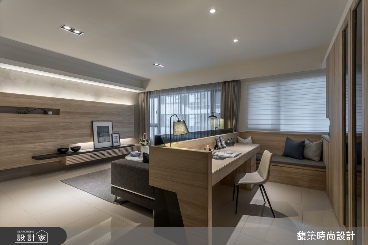 30坪新成屋(5年以下)＿現代風書房臥榻案例圖片＿馥築時尚設計＿馥築_09之5