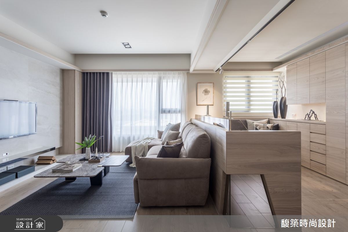 25坪新成屋(5年以下)＿現代風客廳書房臥榻案例圖片＿馥築時尚設計＿馥築_11之5