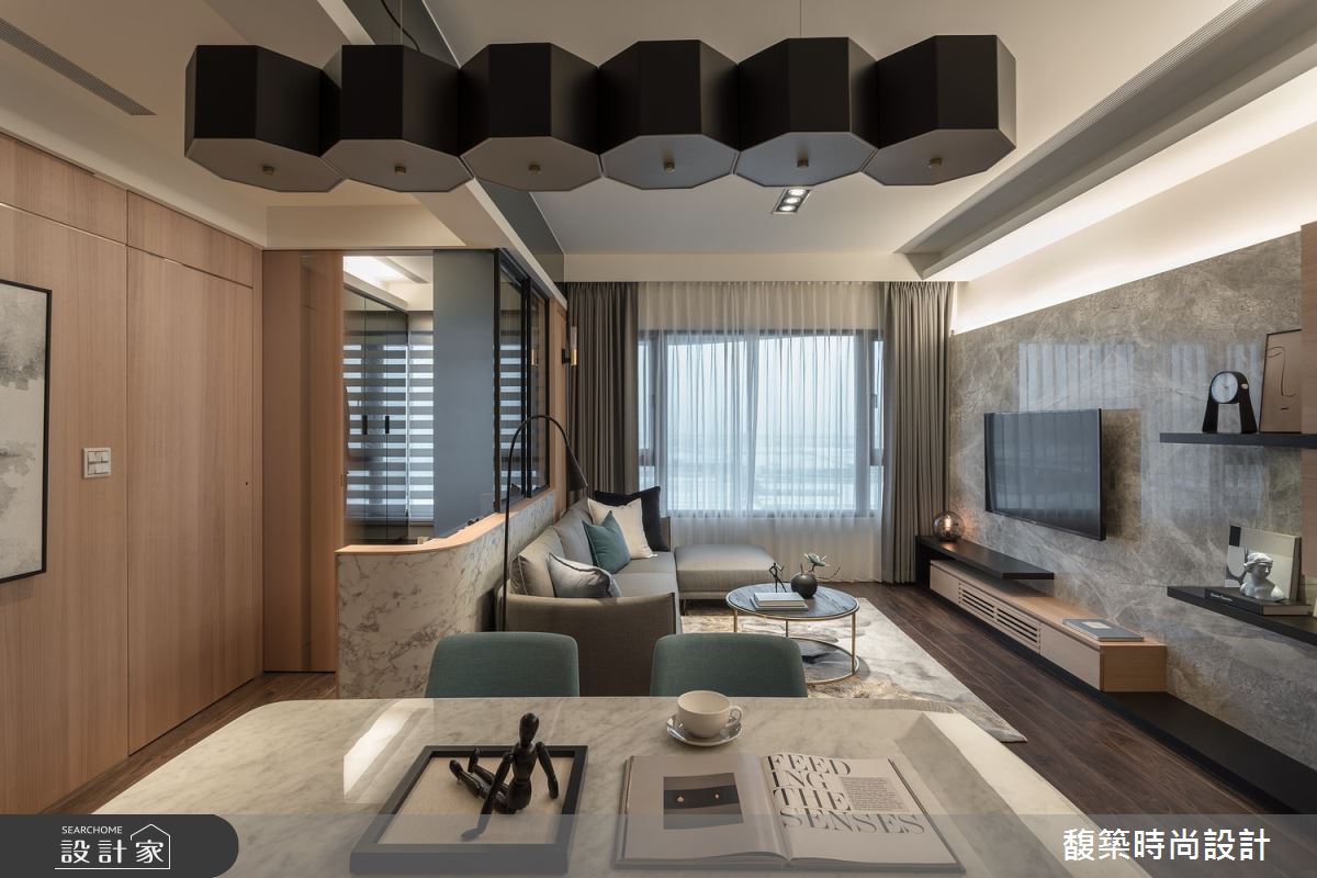22坪新成屋(5年以下)＿現代風客廳案例圖片＿馥築時尚設計＿馥築_22之2