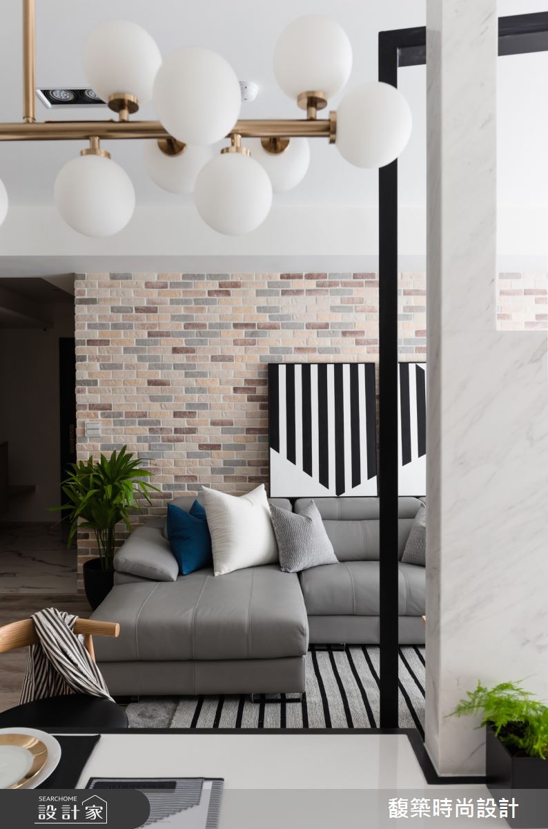 25坪新成屋(5年以下)＿現代風客廳臥榻案例圖片＿馥築時尚設計＿馥築_24之9