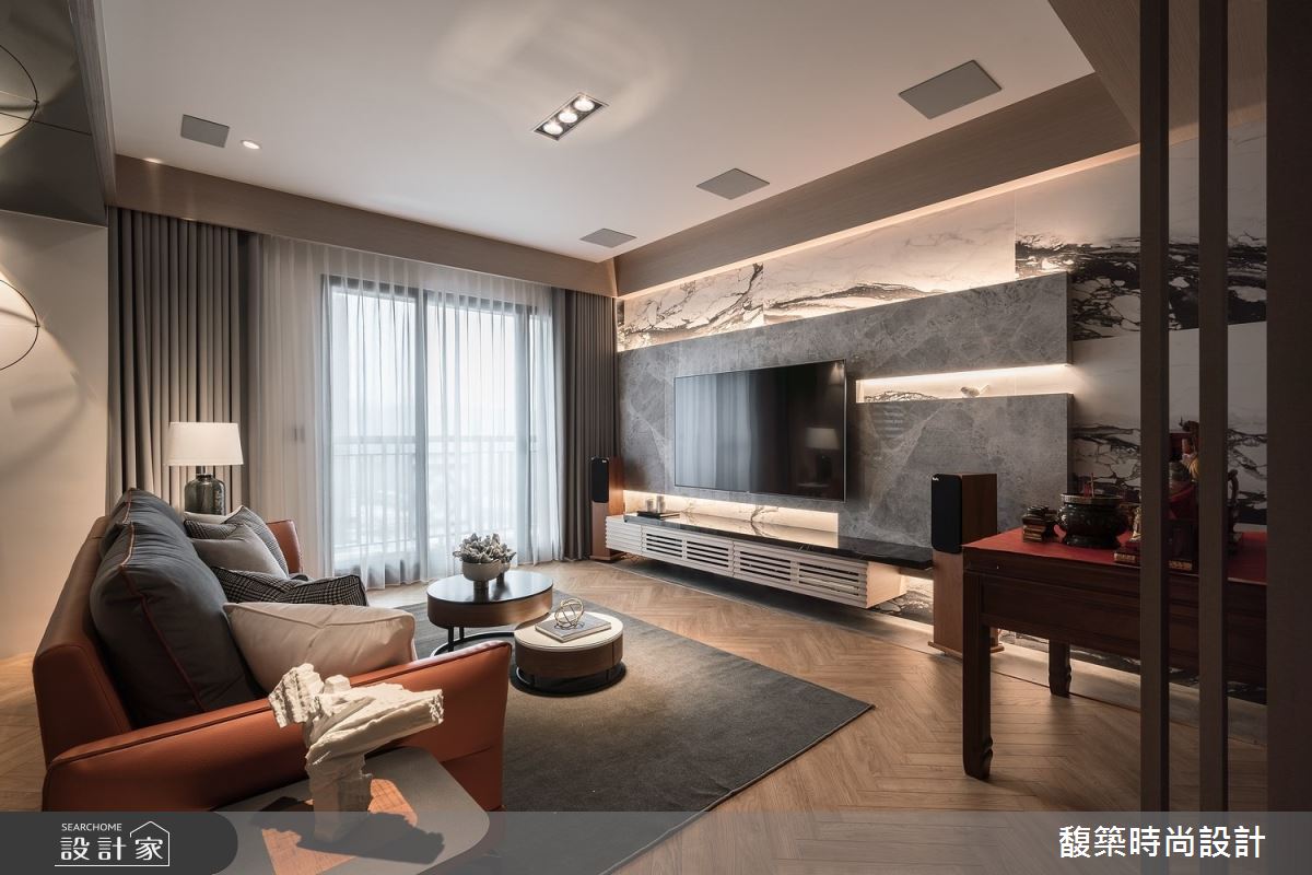 32坪新成屋(5年以下)＿混搭風客廳案例圖片＿馥築時尚設計＿馥築_34之3