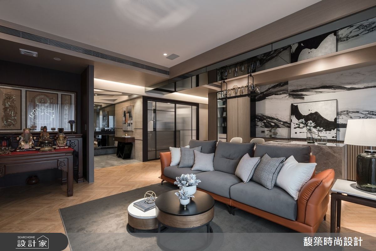 32坪新成屋(5年以下)＿混搭風客廳案例圖片＿馥築時尚設計＿馥築_34之4