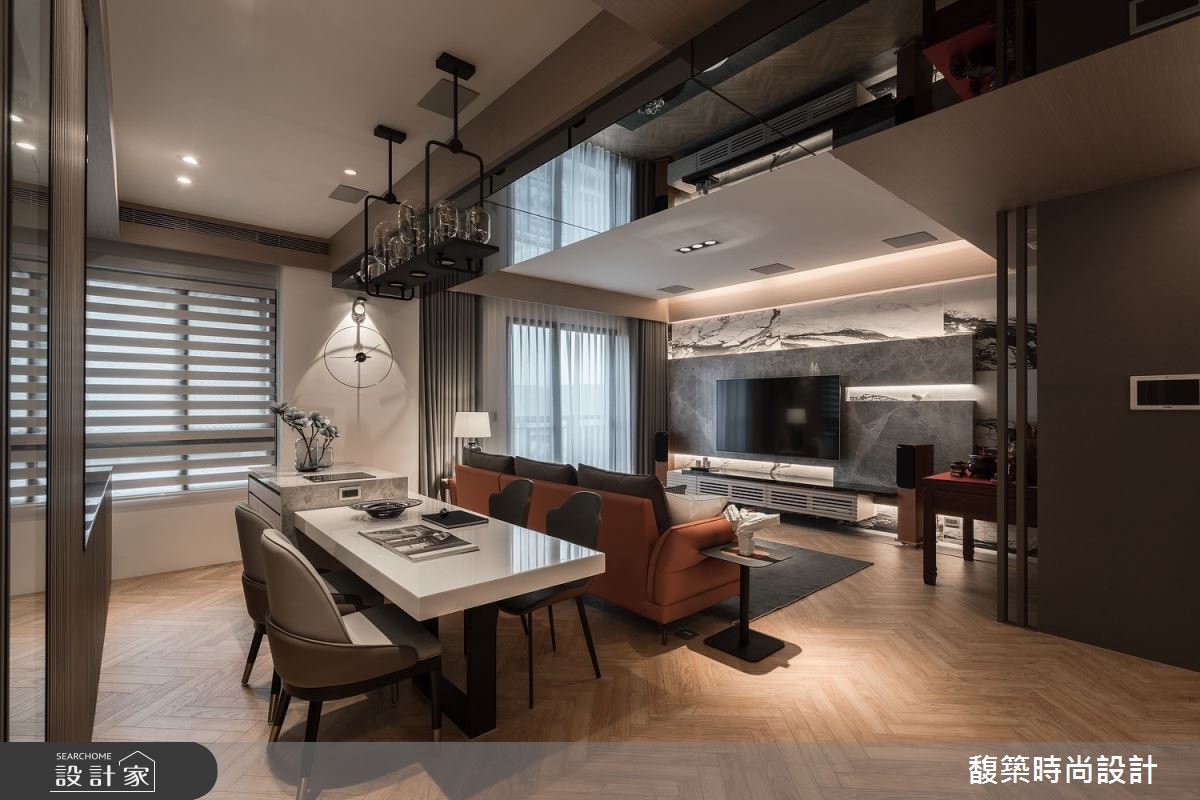 32坪新成屋(5年以下)＿混搭風客廳餐廳案例圖片＿馥築時尚設計＿馥築_34之7