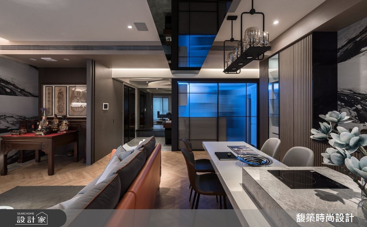 32坪新成屋(5年以下)＿混搭風客廳餐廳案例圖片＿馥築時尚設計＿馥築_34之14