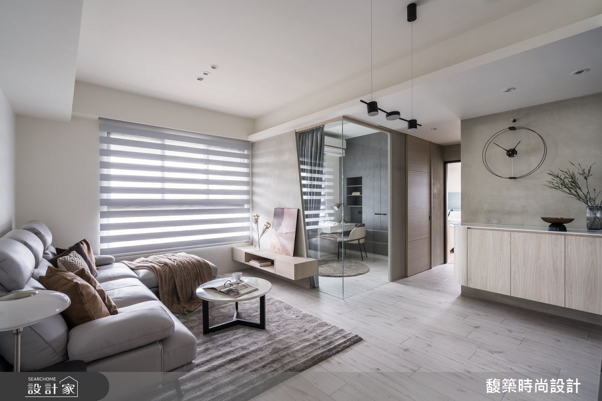 23坪新成屋(5年以下)＿日式無印風客廳案例圖片＿馥築時尚設計＿馥築_35之1