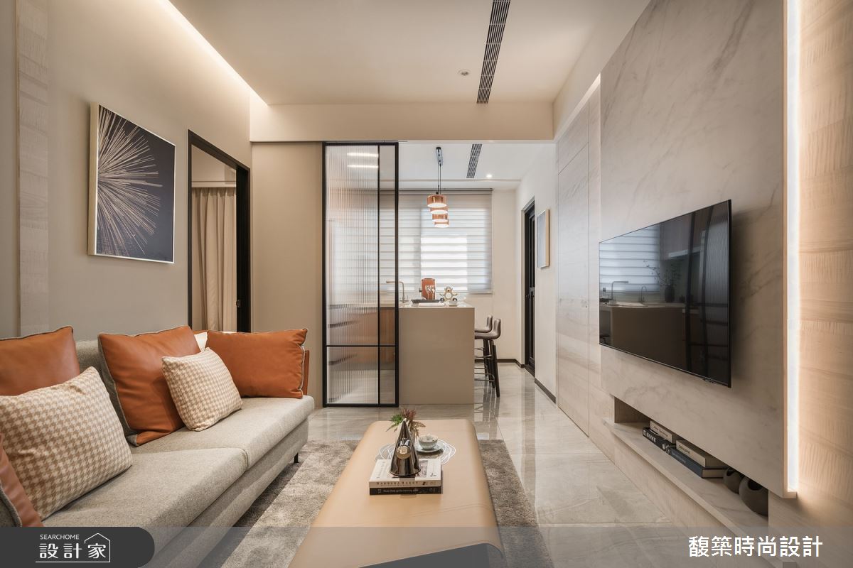 17坪新成屋(5年以下)＿現代風客廳案例圖片＿馥築時尚設計＿馥築_36之5