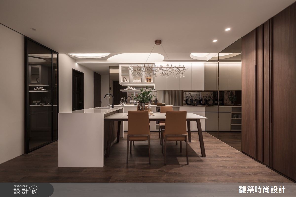 60坪新成屋(5年以下)＿現代風餐廳中島案例圖片＿馥築時尚設計＿馥築_42之8
