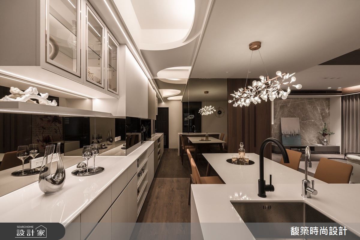 60坪新成屋(5年以下)＿現代風餐廳中島案例圖片＿馥築時尚設計＿馥築_42之9