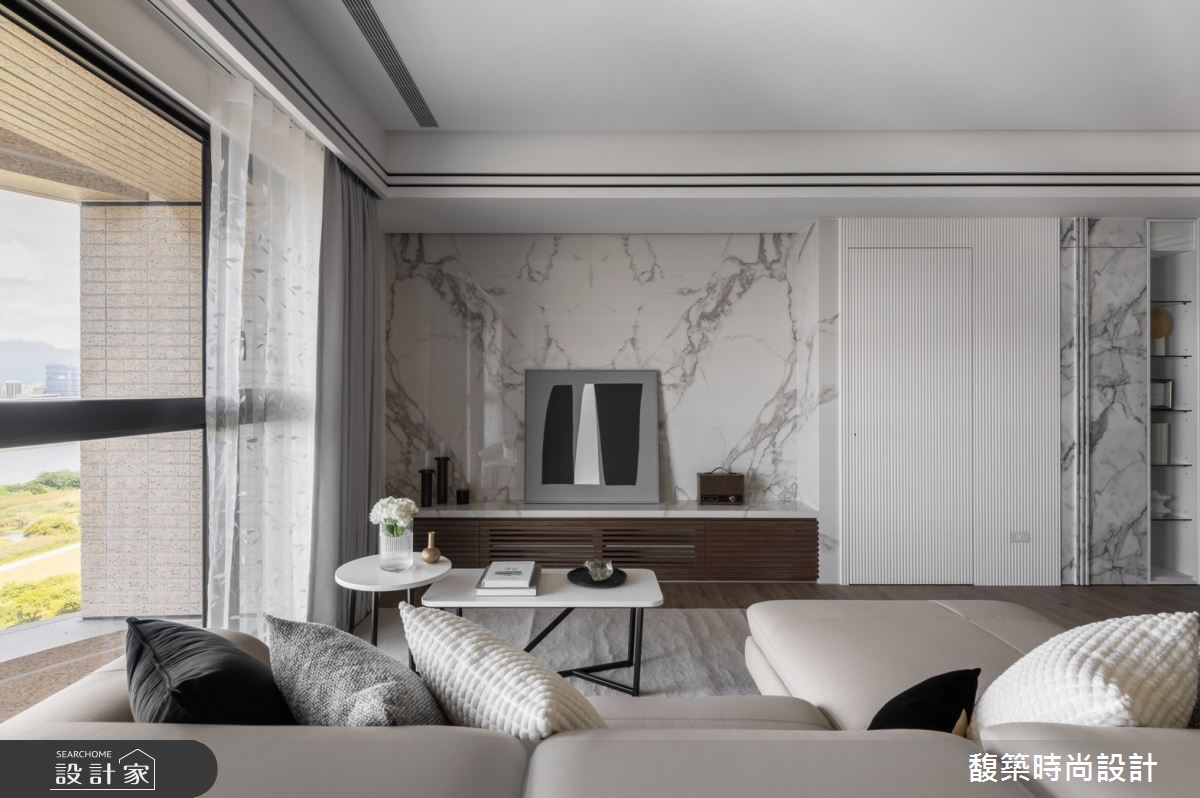 30坪新成屋(5年以下)＿現代風客廳案例圖片＿馥築時尚設計＿馥築_46之5