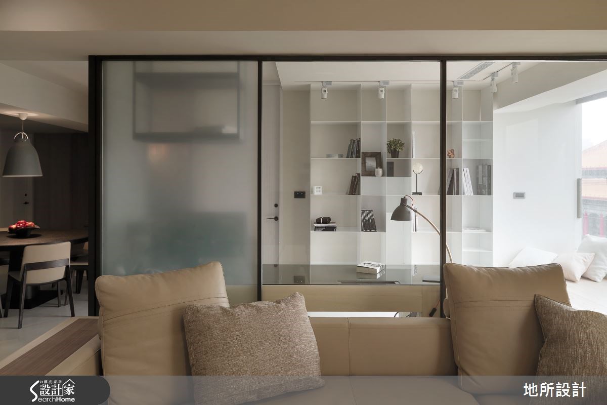 45坪老屋(16~30年)＿現代風客廳書房案例圖片＿地所設計有限公司＿地所_05之4