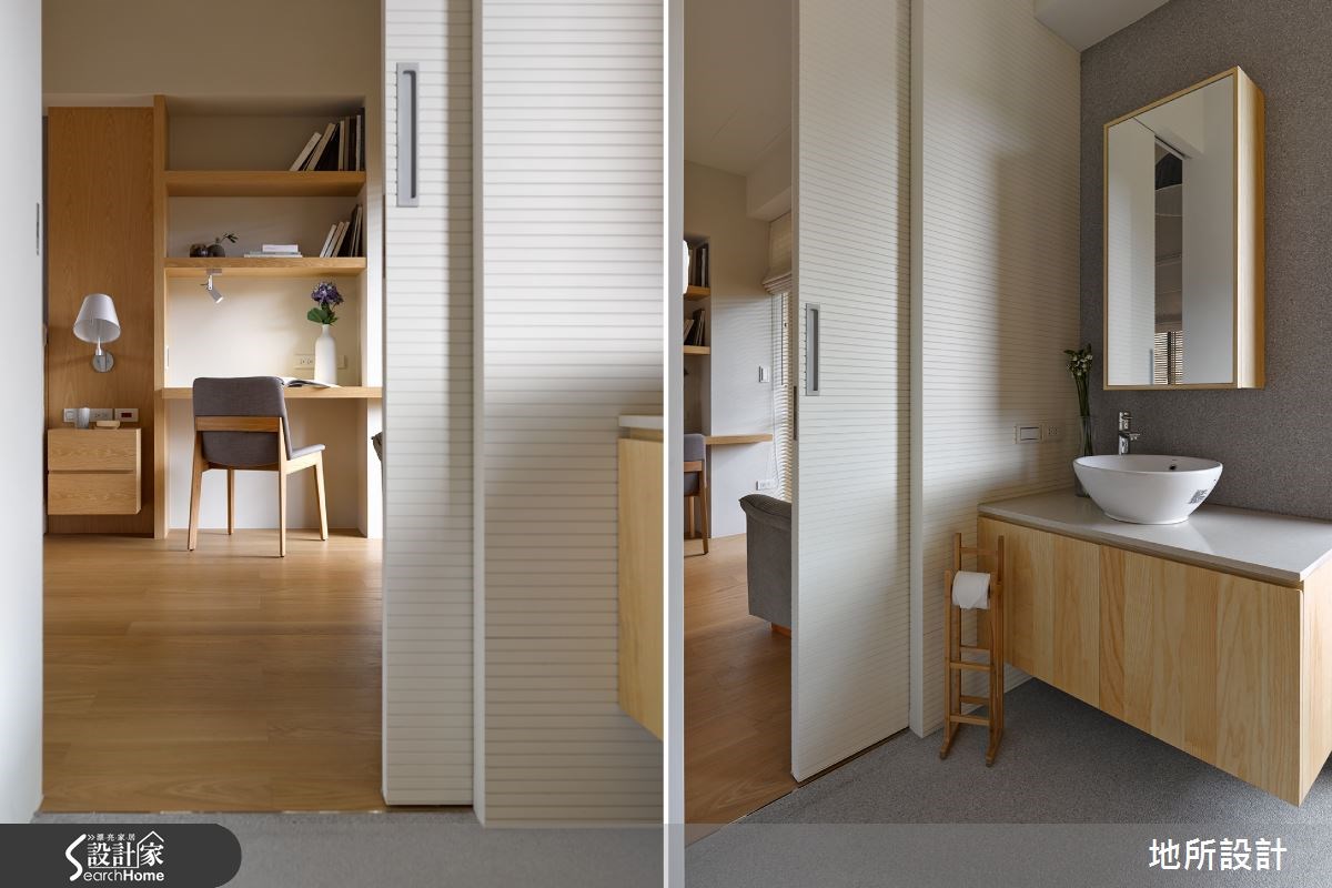 30坪新成屋(5年以下)＿休閒風臥室浴室案例圖片＿地所設計有限公司＿地所_07之11