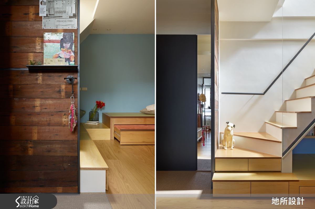 43坪老屋(16~30年)＿混搭風樓梯臥榻案例圖片＿地所設計有限公司＿地所_08之1