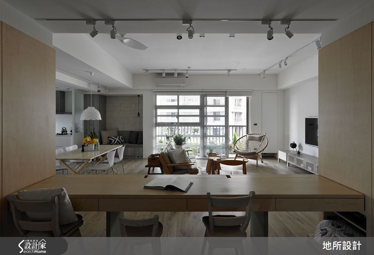 40坪新成屋(5年以下)＿混搭風客廳餐廳書房案例圖片＿地所設計有限公司＿地所_17之8