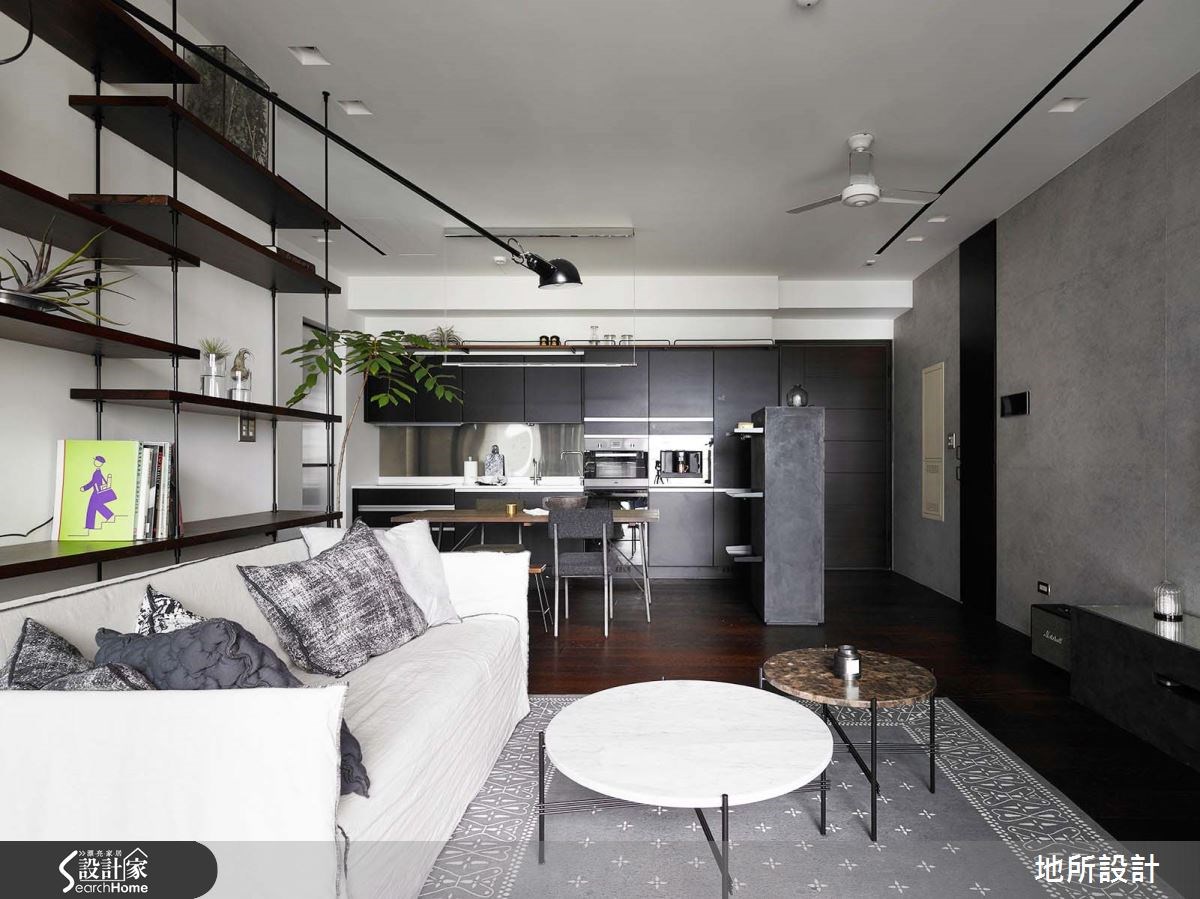 20坪新成屋(5年以下)＿簡約風客廳餐廳廚房案例圖片＿地所設計有限公司＿地所_19之4