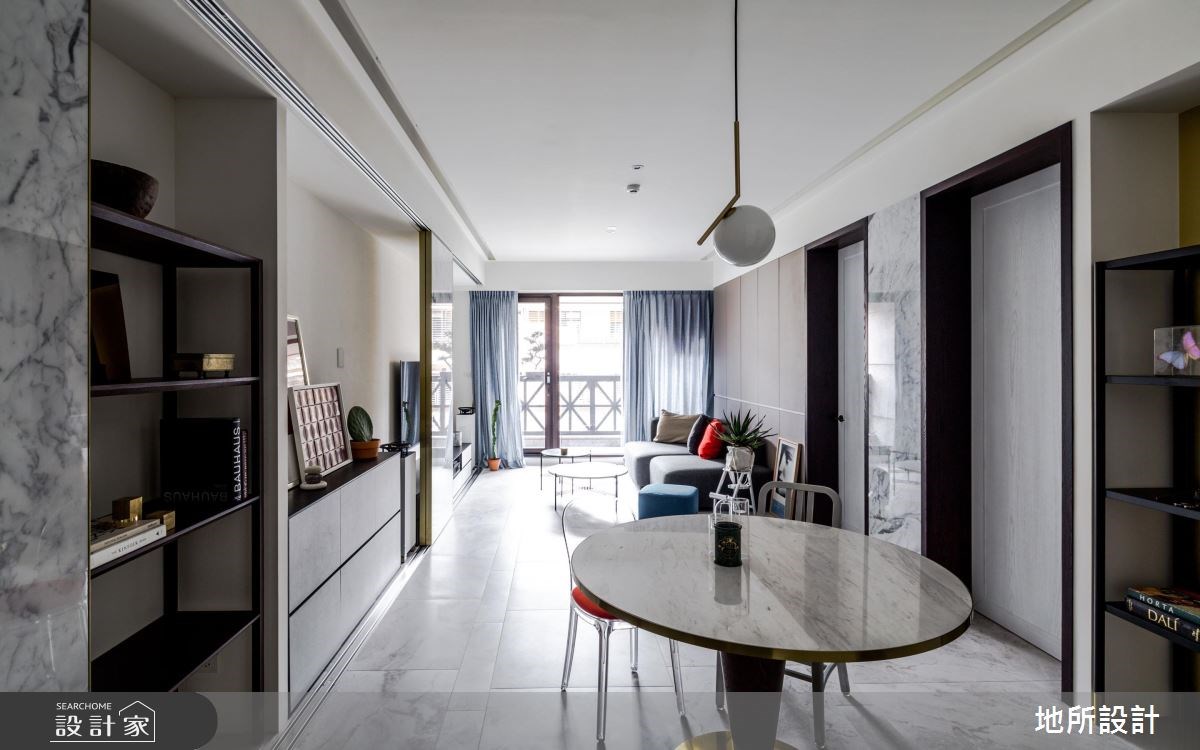 27坪新成屋(5年以下)＿現代風客廳餐廳案例圖片＿地所設計有限公司＿地所_23之1
