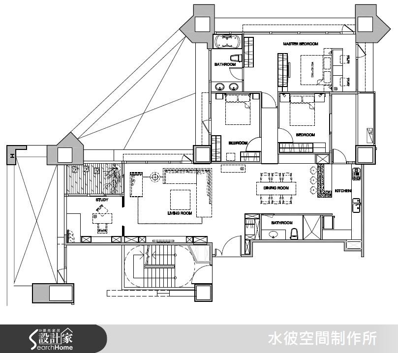 45坪新成屋(5年以下)＿混搭風案例圖片＿水彼空間制作所＿水彼_07之11