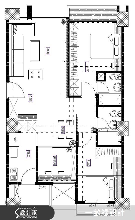 22坪新成屋(5年以下)＿現代風案例圖片＿一畝綠設計＿一畝綠_02之13