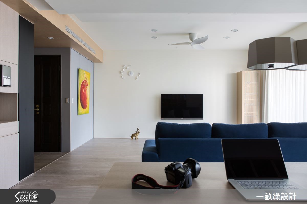 35坪新成屋(5年以下)＿現代風客廳案例圖片＿一畝綠設計＿一畝綠_08之1